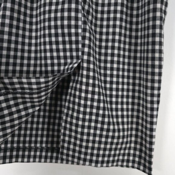 GLAMOUR BUNNY Jacky 60s Jacky Pencil Dress Gingham Back Slit Chic Bow Size‎ XS - Picture 12 of 13